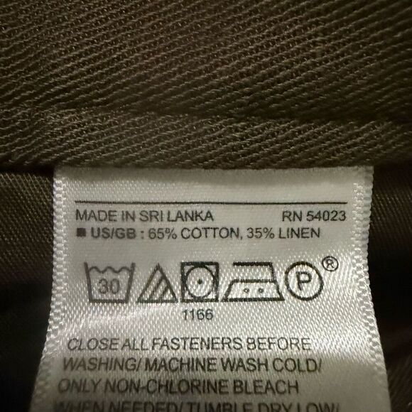 Banana Republic brow straight leg linen blend pants size 12 - Picture 7 of 7